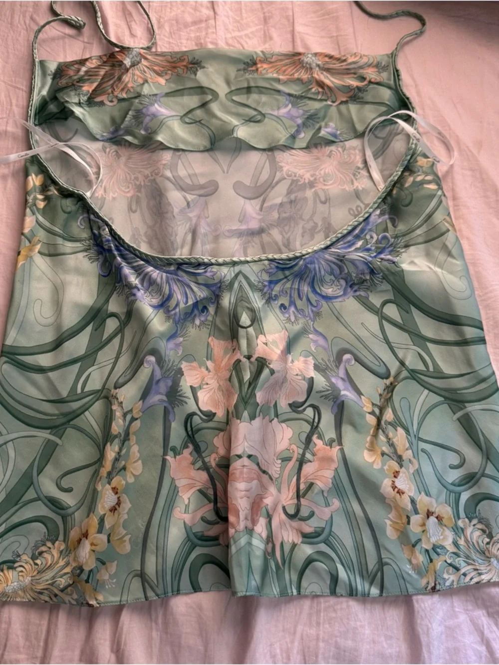 Camilla bias halter top in beautiful teal - Picture 8 of 10
